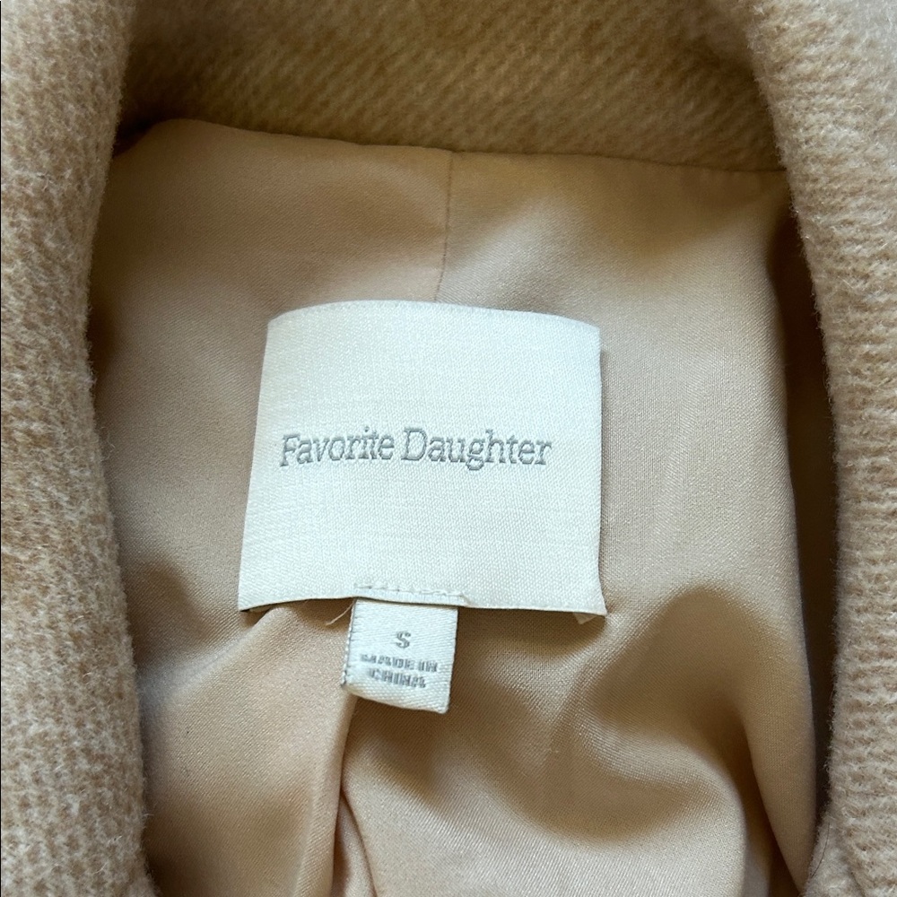 Favorite Daughter Beige Wool-Blend Blazer Jacket - Picture 4 of 5